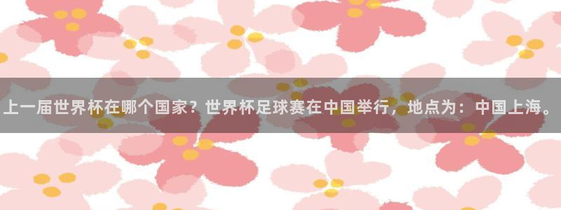 世界杯直播：上一届世界杯在哪个国家？世界杯足球赛在中国举行，地点为：中国上海。